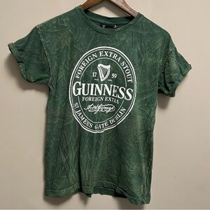Guinness Beer Green Tie Die Rolled Sleeve T-Shirt Men Women Small
